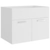 vidaXL Bathroom Furniture Set White Engineered wood Compact