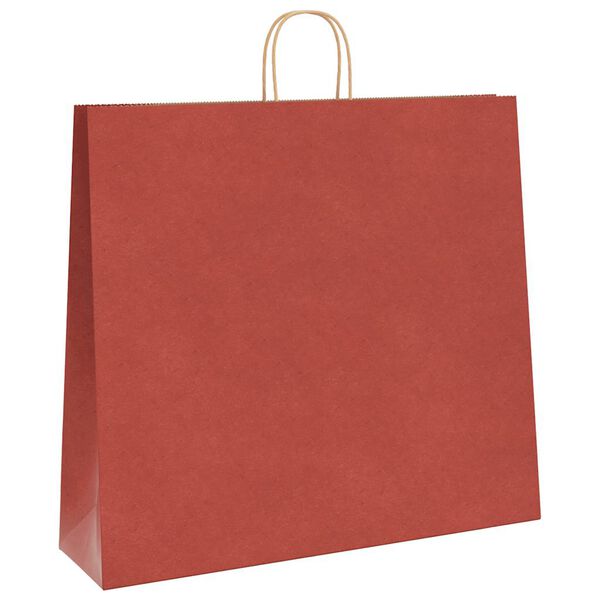 vidaXL Paper Bags 50 pcs with Handles Red 54x15x49 cm