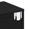 vidaXL Bedside Cabinet with Drawer Black Oak 18.11 x 11.81 x 11.81 in