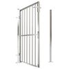 vidaXL Garden Gate 39.4" x 57.1" Stainless Steel