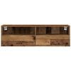 vidaXL TV Wall Cabinet Wall-mounted Old wood 39.37 x 11.81 x 11.81 in