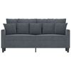 vidaXL 2-seater Sofa Dark Gray Velvet (100% polyester) Medium