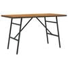 vidaXL Dining Table Brown 43.31 x 21.65 x 24.41 in Solid Acacia Wood