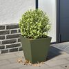 vidaXL Garden Planter Olive Green Cold-rolled steel 11.8 x 11.8 x 11.8 in