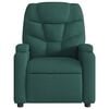 vidaXL Electric Massage Recliner Chair Dark green Polyester, Metal, Plywood