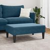 vidaXL Footstool Blue Velvet (100% polyester), plywood, foam Medium
