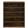 vidaXL Shoe Cabinet Smoked Oak Engineered Wood Medium Storage
