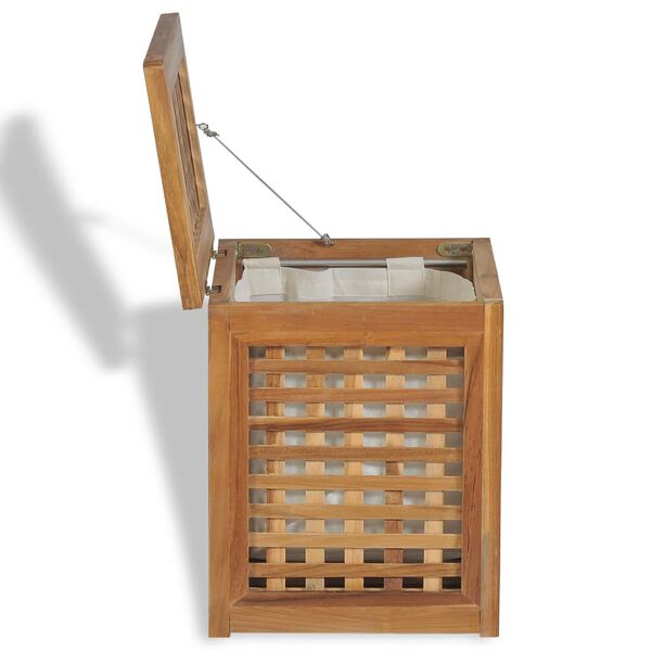 vidaXL Laundry Box Set 3 Pieces Teak