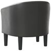 vidaXL Tub Chair Gray Faux Leather