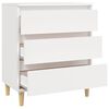 vidaXL Sideboard White Engineered Wood Medium Sideboard Rectangular