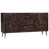 vidaXL Sideboard Multicolor Solid reclaimed wood 63.0 x 15.7 x 31.5 in