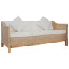 vidaXL Sofa Natural Natural rattan Large Removable Covers