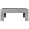 vidaXL Coffee Table Concrete Grey Engineered wood, Glass Compact
