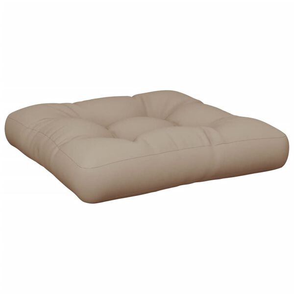 vidaXL Pallet Cushion Taupe 100% Polyester 7.8" x 7.8" x 1.9