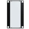 vidaXL Wall Mirror Black Metal, Glass 39.4 x 23.6 in each Rectangular
