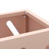 vidaXL Umbrella Stand with Storage Pink 11.02 x 4.72 x 16.14 in Steel