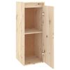 vidaXL Wall Cabinet Set of 2 Natural wood Solid pine wood