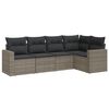 vidaXL Garden Sofa Set Grey