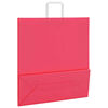vidaXL Paper Bags 250 pcs with Handles Pink 45x17x48 cm