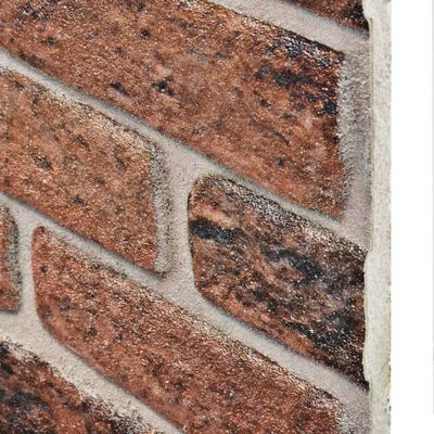 vidaXL 3D Wall Panels with Dark Brown Brick Design 11 pcs EPS