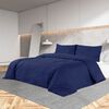 vidaXL Duvet Cover Set Navy Blue Microfiber Fabric 79 x 79 in