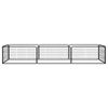 vidaXL Dog Playpen Black Powder-coated steel 39.4x19.7 in Panels