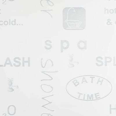 vidaXL Shower Roller Blind 39.4"x94.5" Splash