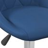 vidaXL Bar Stool Set of 2 Blue Velvet