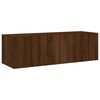 vidaXL TV Wall Cabinet Brown oak Engineered wood Standard