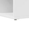 vidaXL Corner Desk White 39.96 x 58.86 x 58.86 in Engineered Wood
