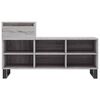 vidaXL Shoe Cabinet Grey Sonoma Engineered Wood Medium Shoe Cabinet