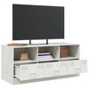 vidaXL TV Cabinet White Cold-rolled Steel Medium TV Cabinet