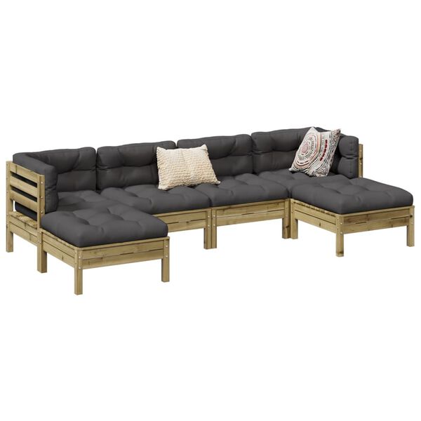 vidaXL Garden Sofa Set Anthracite