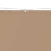 vidaXL Vertical Awning Taupe Oxford fabric (100% polyester)