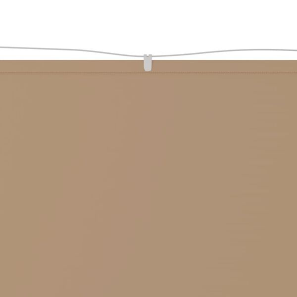vidaXL Vertical Awning Taupe Oxford fabric (100% polyester)