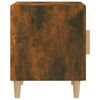 vidaXL Bedside Cabinet Set of 2 Smoked oak Engineered wood Medium