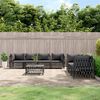 vidaXL Garden Lounge Set Anthracite Woven fabric Large Modular