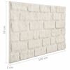 vidaXL 3D Wall Panels with White Brick Design 10 pcs EPS
