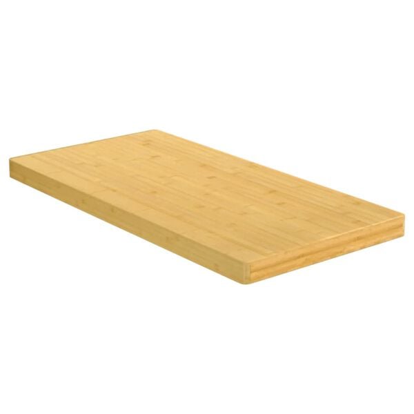 vidaXL Table Top Natural Bamboo Medium Rounded Corners Rectangular