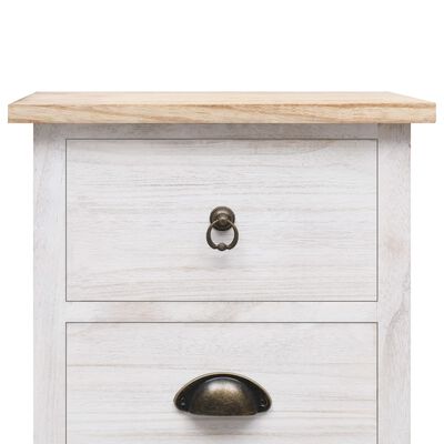 vidaXL Side Cabinet 13.8"x9.8"x34.3" Paulownia Wood