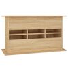 vidaXL Aquarium Stand Sonoma oak Engineered wood 39.8 x 16.1 x 22.8 in