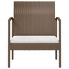 vidaXL Patio Lounge Set Set of 16 Brown PE rattan 16 Piece Set