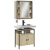 vidaXL Bathroom Furniture Set Sonoma oak