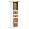 vidaXL Highboard White and Brown Solid mango wood Highboard Rectangular