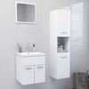 vidaXL Bathroom Furniture Set White Engineered wood Standard
