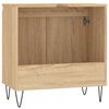 vidaXL Bathroom Cabinet Sonoma Oak Engineered Wood 22.8 x 13.0 x 23.6 in