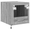 vidaXL TV Wall Cabinet Set of 2 Grey sonoma Engineered wood Medium