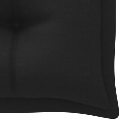 vidaXL Garden Bench Cushion Black 78.7x19.7"x2.8" Fabric"