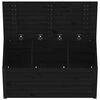 vidaXL Garden Box Black Solid pine wood 39.8 in x 19.9 in x 18.3 in