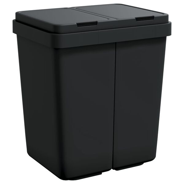 vidaXL Dual Bin Anthracite 2x6.6 gal